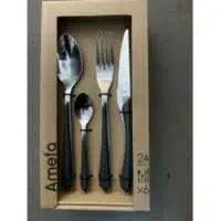 Menagere Eclat Nature Bois Gris 24 Pieces P2157~1